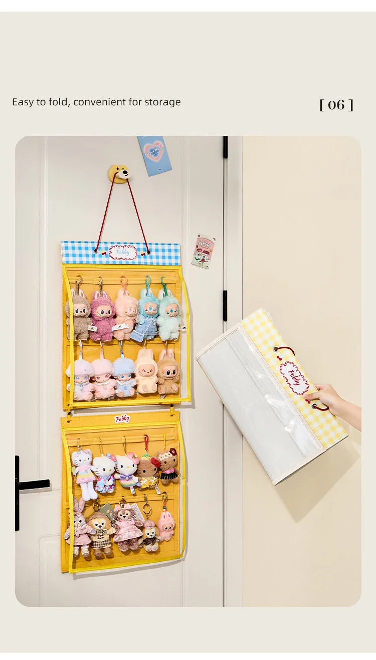 Household Doll Storage Bag Cotton Doll Hanger Storage Dustproof Cover Doll Storage Hanger Bag Trendy Doll Display Bag