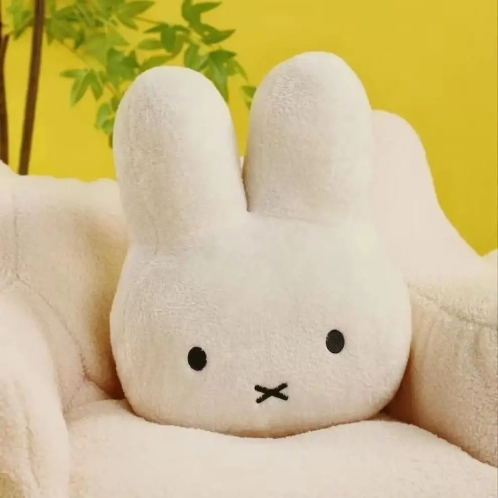 Miffy Black eyes Cute Doll Plush Toy Kawaii Bed Pillow soft comfortable Sofa Cushion Pillow Gift toys for Girl and Boy