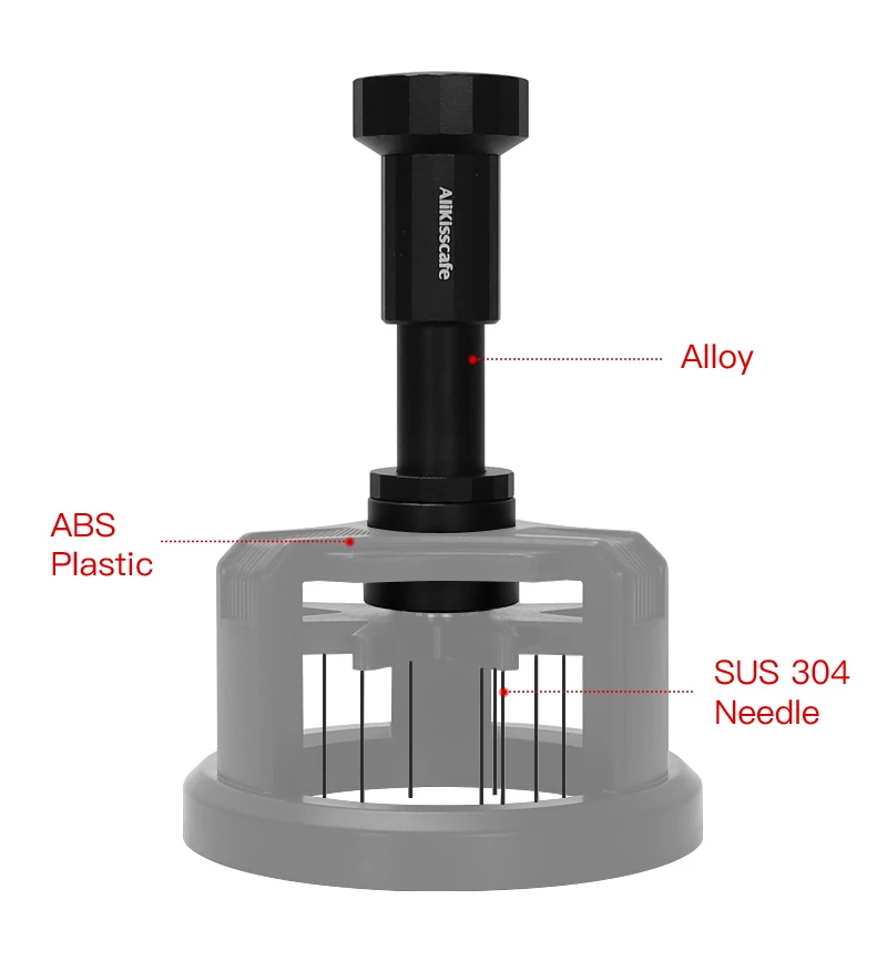 AliKisscafe WDT Tools Rotary 51mm 54mm 58mm Espresso Stirrer Needle Distributor Magnetic Coffee Maker Accessories Barista Tools