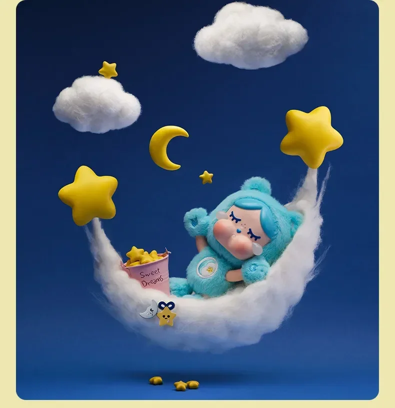 POP MART CRYBABY Care Bears Series Vinyl Plush Pendant Blind Box Official Genuine Mystery Box Collectible Figure Bag Ornament