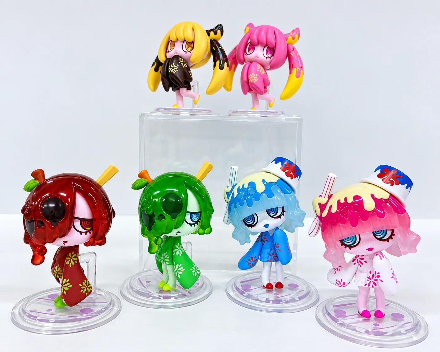 Original Capsule Toys Kawaii VIRUSWEETS Figure Collection Summer Festival Fruit Chocolate Dessert Desktop Ornament Gifts Gasha