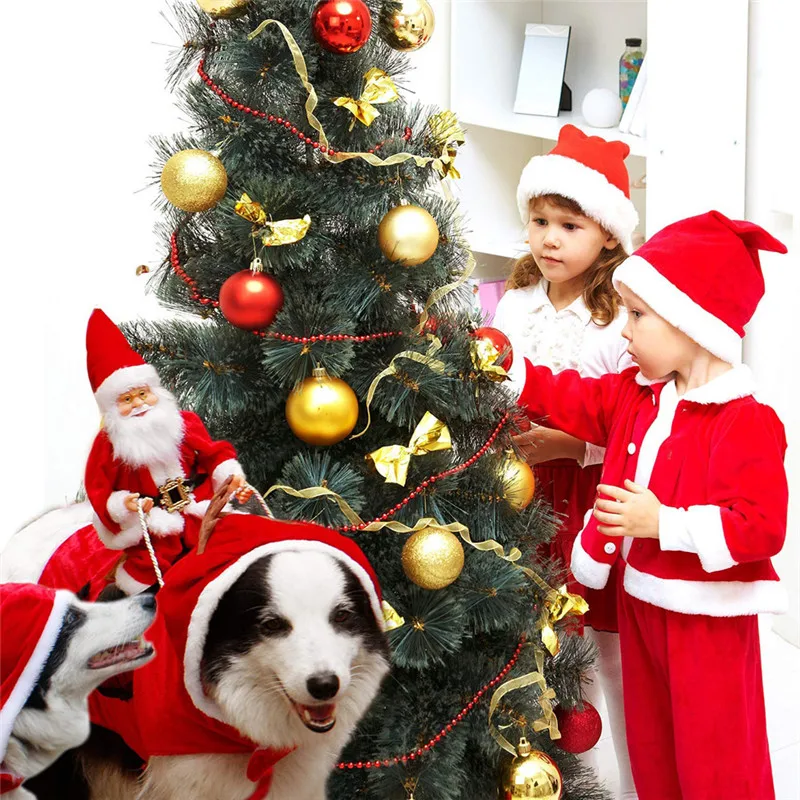 Santa Claus French Bulldog Pet Costume for Small Medium Dogs Christmas New Year Puppy Dog Clothes Pug Outfits mascotas Clothing