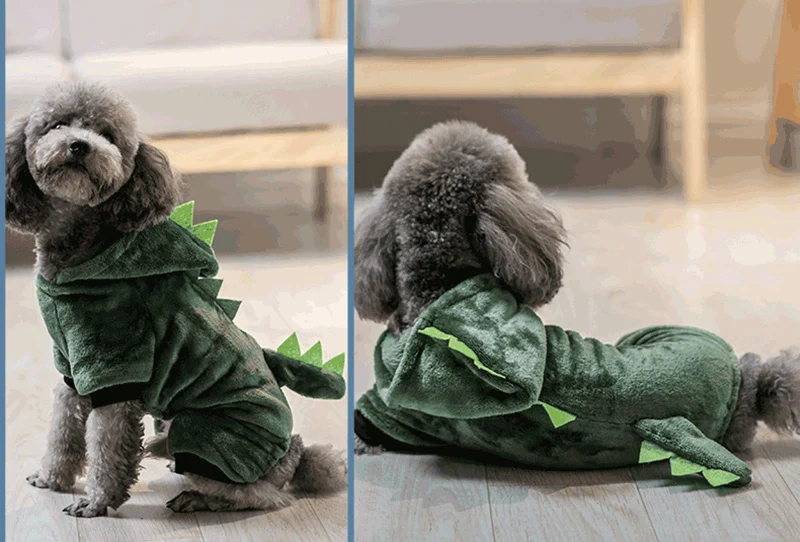 Autumn Winter Pet Cat Dog Clothes Fleece Cute Puppy Jumpsuit Costume for Small Dogs Chihuahua Pomeranian Kitten Pajamas Cachorro