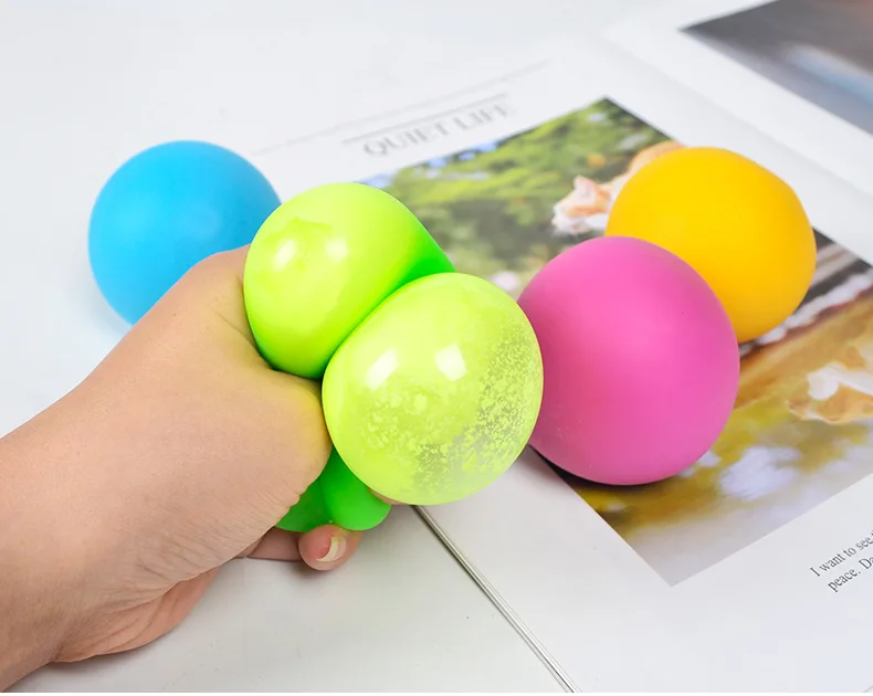 Slow Rising Stress Balls Fidget Toys for Adults Dough Squishy Balls Soft Sensory Calm Down Item for Classroom Autism ADHD