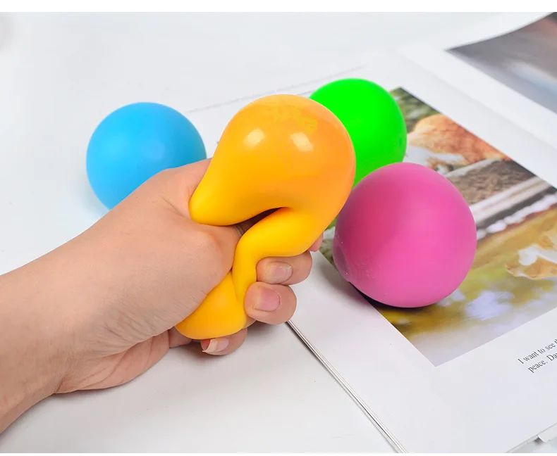 Slow Rising Stress Balls Fidget Toys for Adults Dough Squishy Balls Soft Sensory Calm Down Item for Classroom Autism ADHD