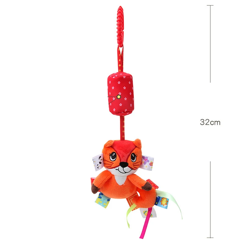 Baby Rattles Hanging Toys for Car Seat Crib Stroller Gym Montessori Sensory Plush Toys for Baby 0-12 Months with Teether Newborn
