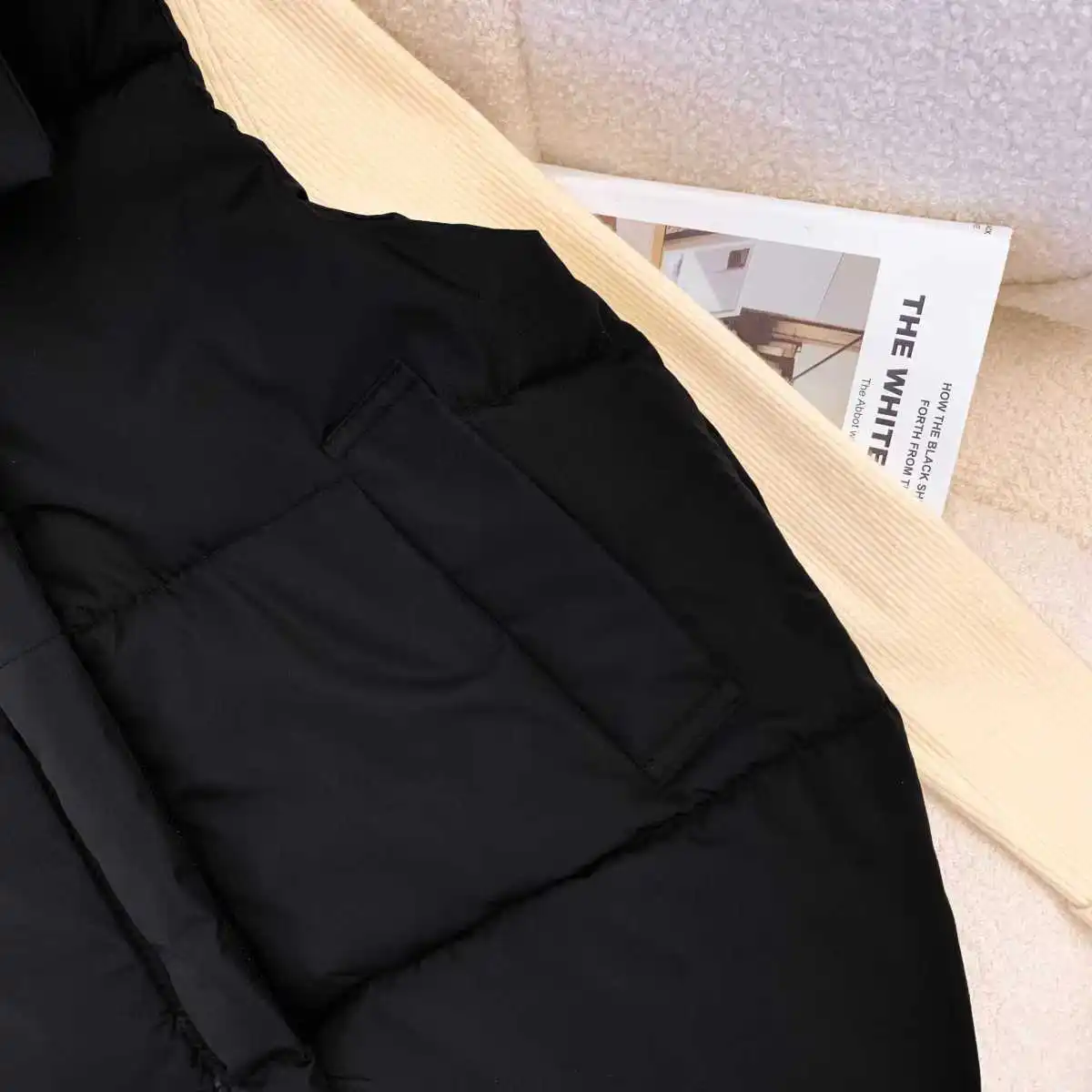Oversizes Zipper Down Cotton Vest Loose Women Autumn Winter Casual Waistcoat Clothing Sleeveless Solid Color Basics Jacket Top