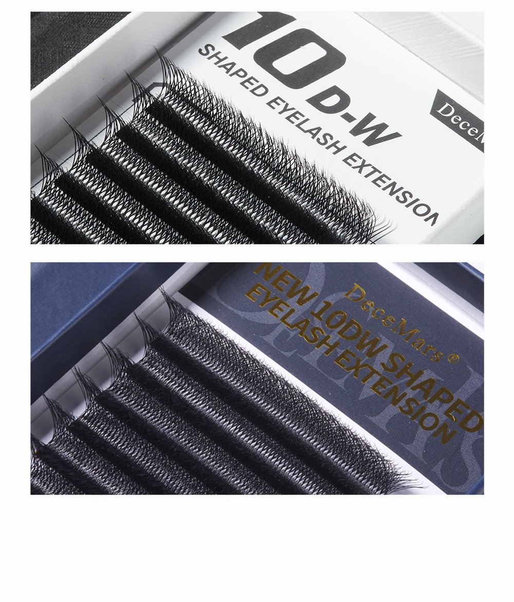 DeceMars 3DW/4DW/5DW/6DW/NEW 6DW/7DW/8DW/NEW 8DW/9DW/10DW/NEW 10DW Eyelash Extension for Makeup