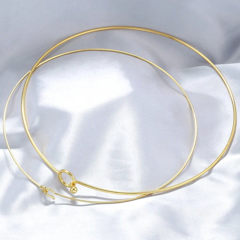 Stainless Steel Heart Round Adjustable Collar Women's Necklace Simple Open Neck Metal Jewellery Accessories: VL534 VL535