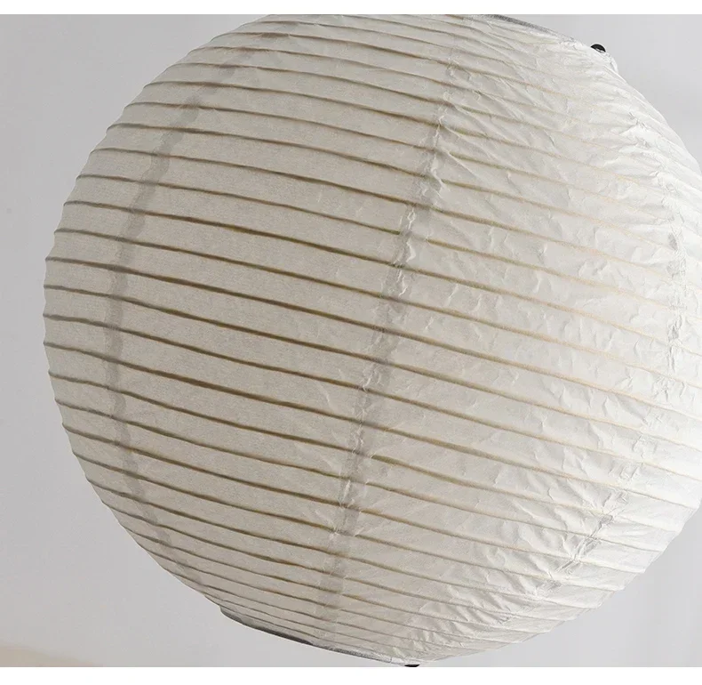 Japanese Wabi Sabi Style Ball Retro Paper Lamp LED Ball Shaped Bedroom Clothing Store Xuan Paper Homestay Pendant Light