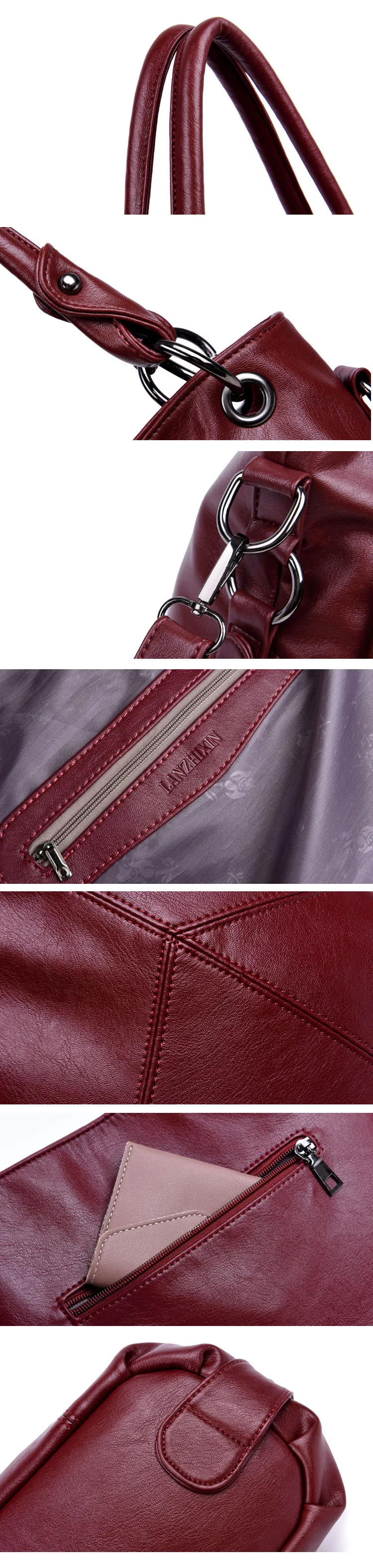 Women Leather Handbags Designer Tassel Crossbody Bags For Women Luxury Brand Shoulder Bags Sac A Main Female Messenger Bag New
