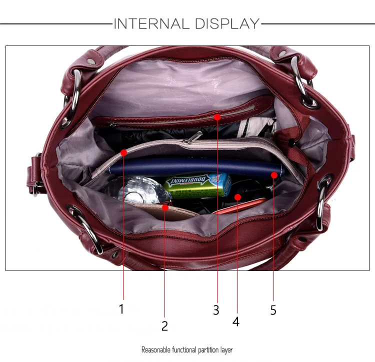 Women Leather Handbags Designer Tassel Crossbody Bags For Women Luxury Brand Shoulder Bags Sac A Main Female Messenger Bag New