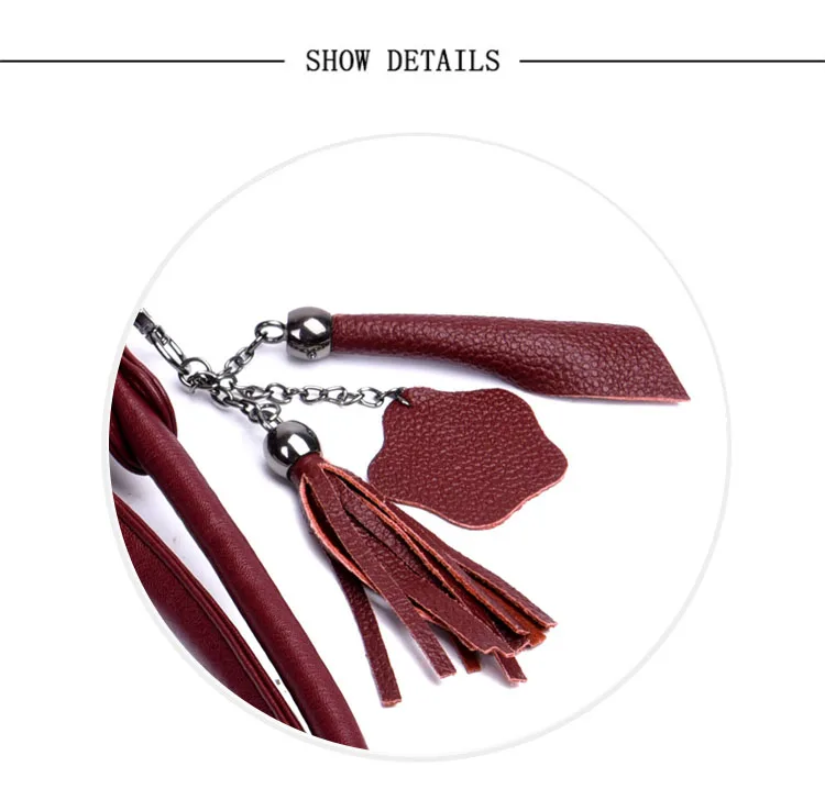 Women Leather Handbags Designer Tassel Crossbody Bags For Women Luxury Brand Shoulder Bags Sac A Main Female Messenger Bag New