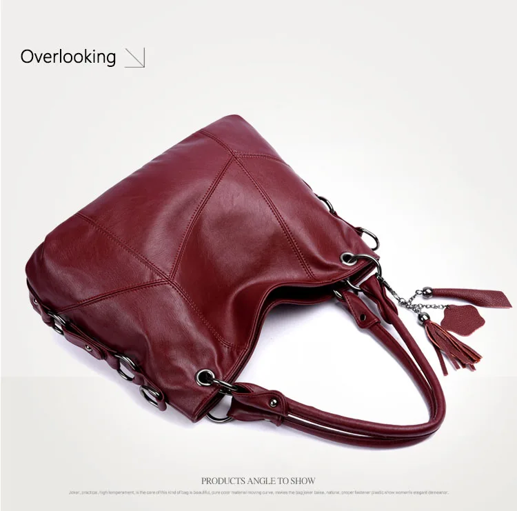 Women Leather Handbags Designer Tassel Crossbody Bags For Women Luxury Brand Shoulder Bags Sac A Main Female Messenger Bag New