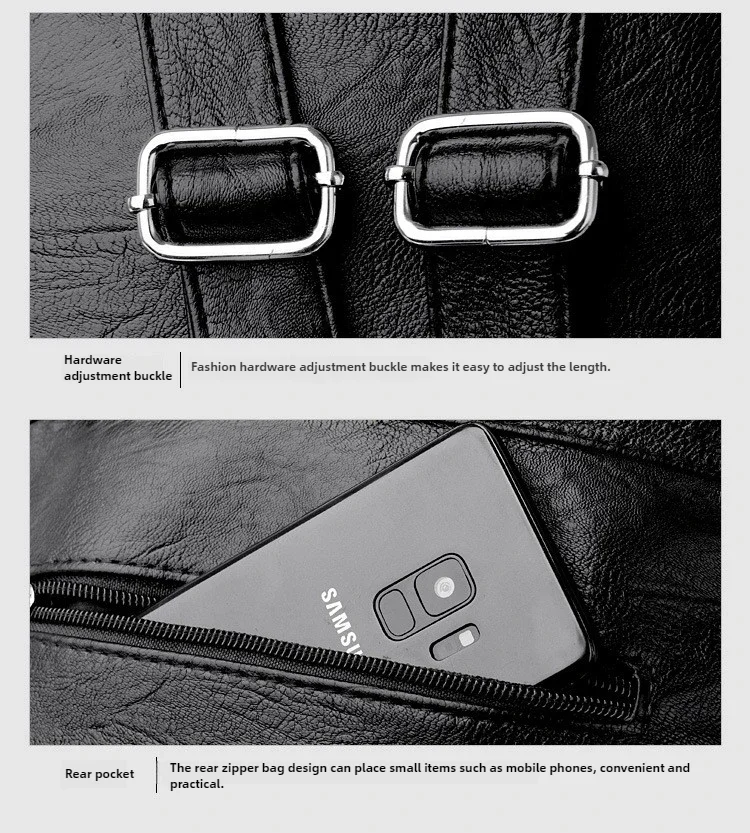 Women High Quality Leather Backpacks Vintage Female Shoulder Bag Sac A Dos Travel Ladies Bagpack Mochilas School Bags for Girls