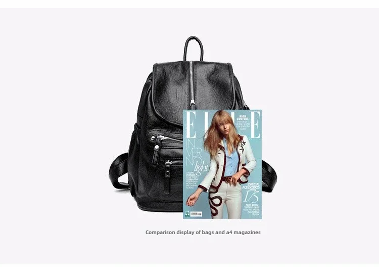 Women High Quality Leather Backpacks Vintage Female Shoulder Bag Sac A Dos Travel Ladies Bagpack Mochilas School Bags for Girls