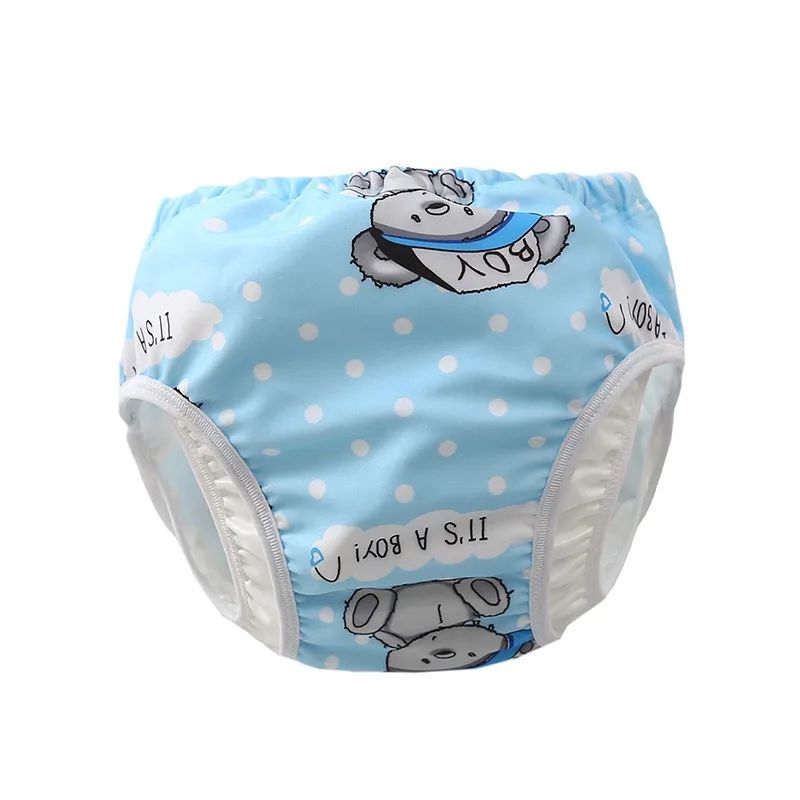 Ircomll Infant Baby Leakproof Swimming Nappies Newborn High Waist Learning Swimming Trunks Children's Learning Pants Baby Swimmi