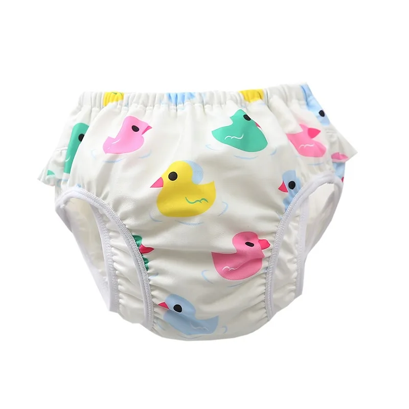 Ircomll Infant Baby Leakproof Swimming Nappies Newborn High Waist Learning Swimming Trunks Children's Learning Pants Baby Swimmi