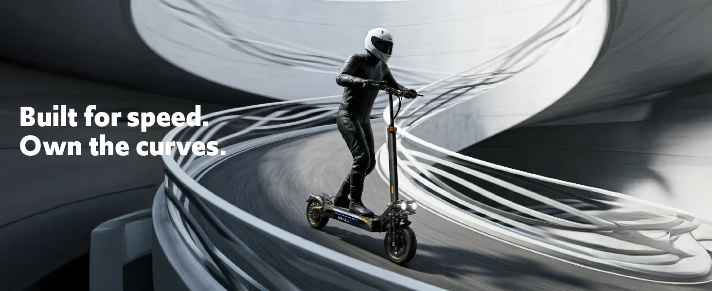 Off Road Electric Scooter, 1200W Motor, 25 Miles Range, 31 MPH, 11" All Terrain Tire, E-Scooter for Adults with Double Suspension & Side Light Disc Brakes