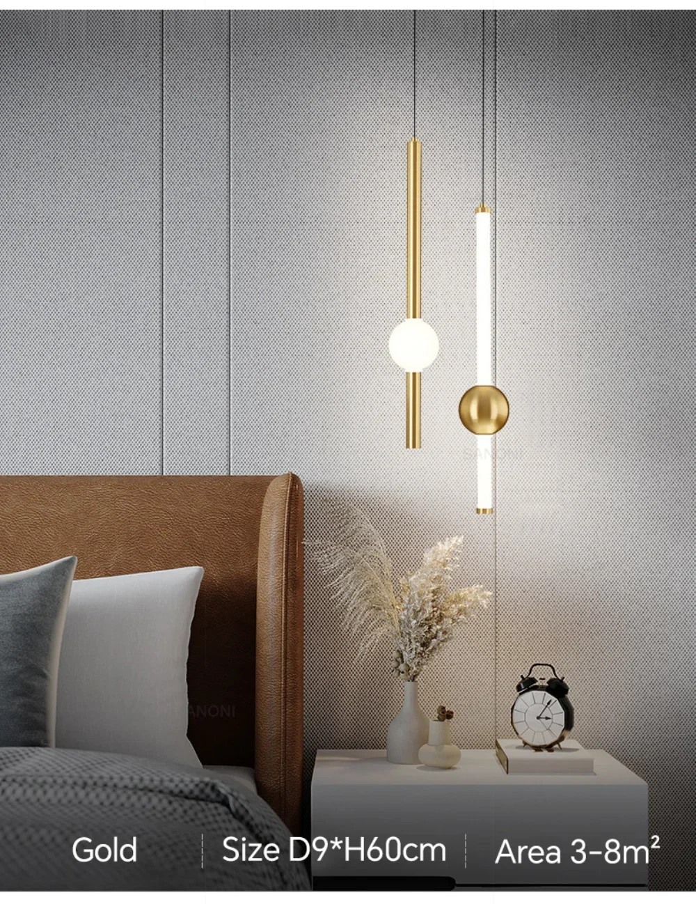 Modern Simple LED Pendant Lamp Living Room Bedroom Bedside TV Background Kitchen Island Restaurant Home Decor Lighting Fixture