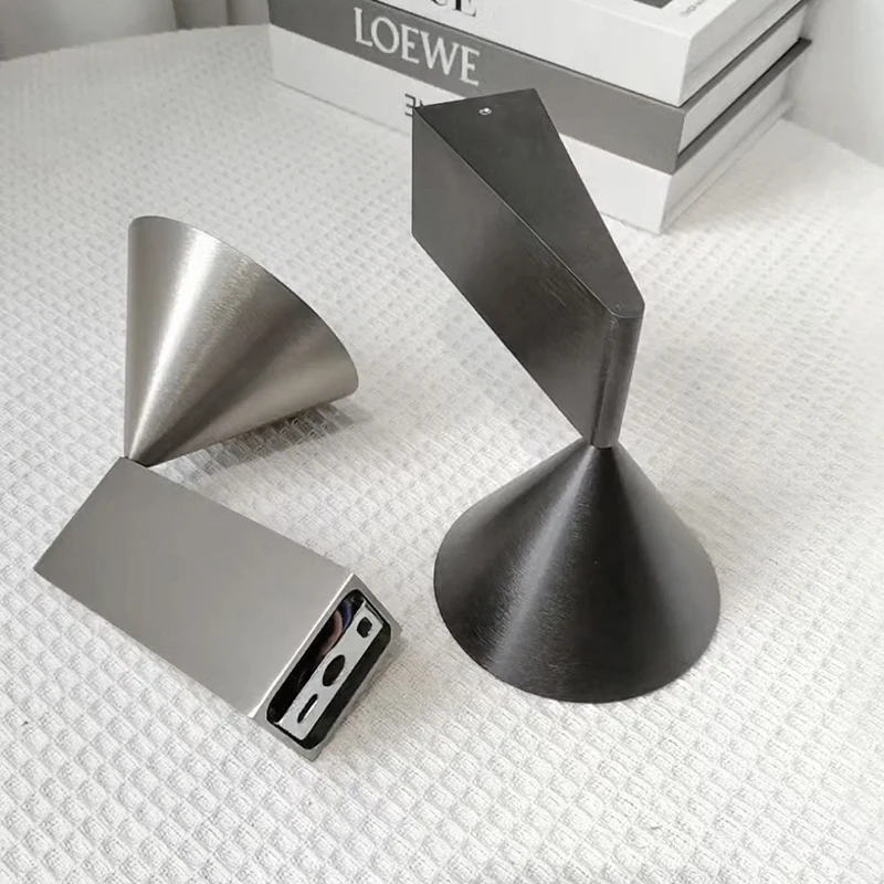 Italian Designer's Minimalist Aluminum Bedside Wall Lamp Corridor Staircase Background Wall Conical Geometric Warm Wall Lamp