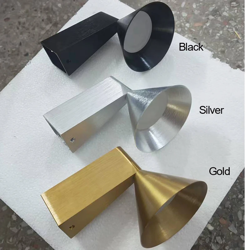 Italian Designer's Minimalist Aluminum Bedside Wall Lamp Corridor Staircase Background Wall Conical Geometric Warm Wall Lamp