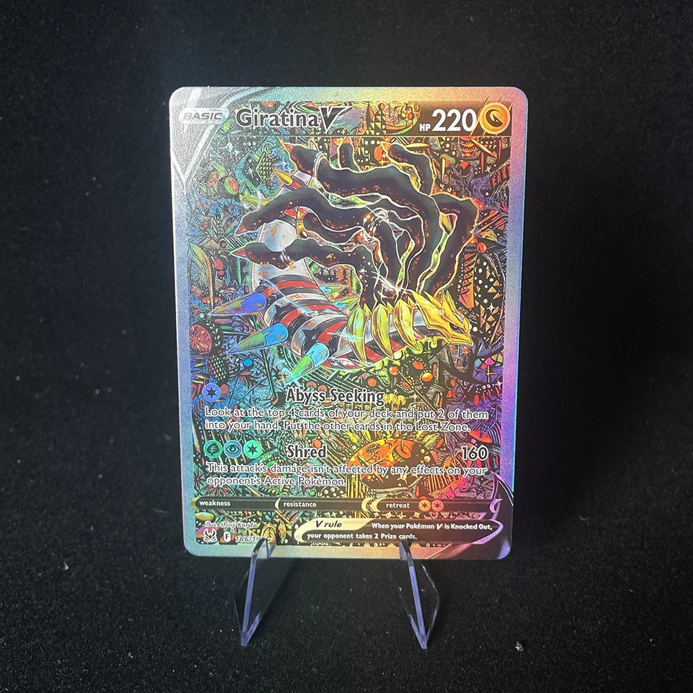 Anime PTCG Trading Card Vaporeon Lillies Clefairy Ex Gengar Vmax Rule Holographic Game Collection Card Child Holiday Gifts