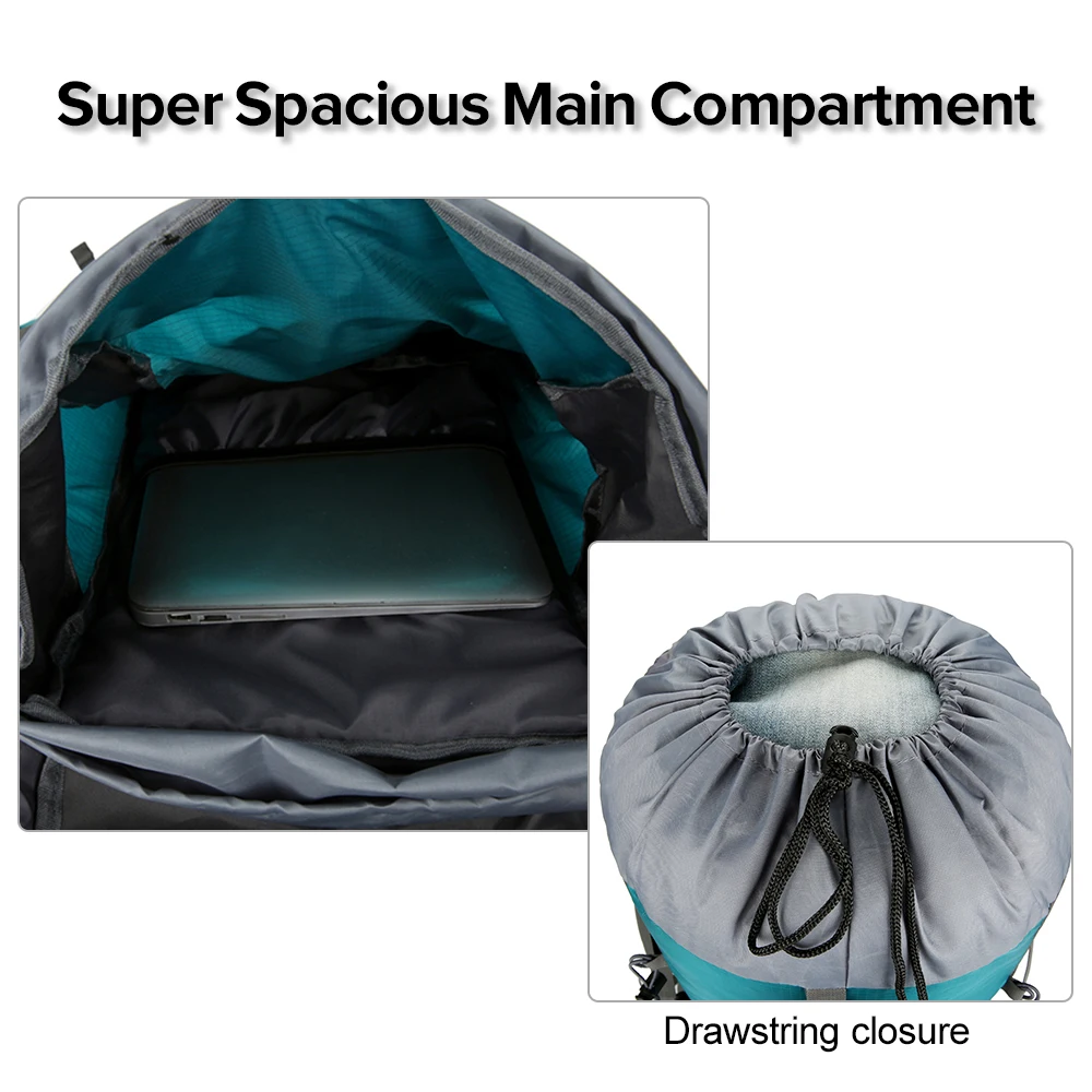 70L Travel Backpack Hiking Backpack Water-resistant Climbing Camping Backpack Travel Daypack with Rain Cover Climbing Bag