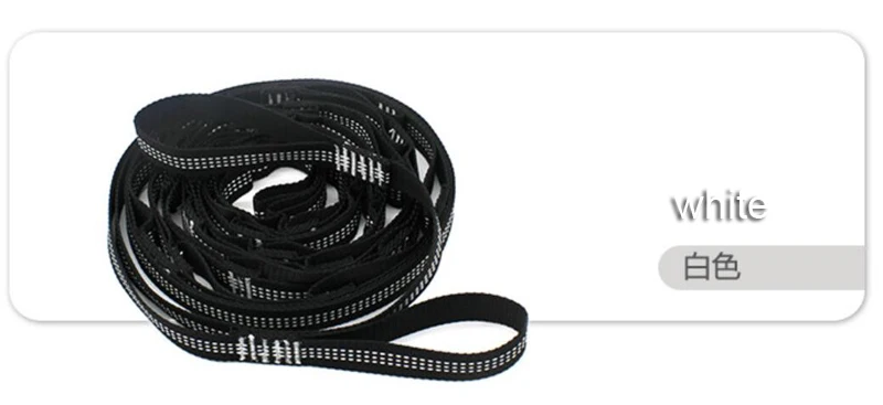 Pair of 3 Meters 14 Loops Hammock Straps Adjustable Tree Hanging Belts