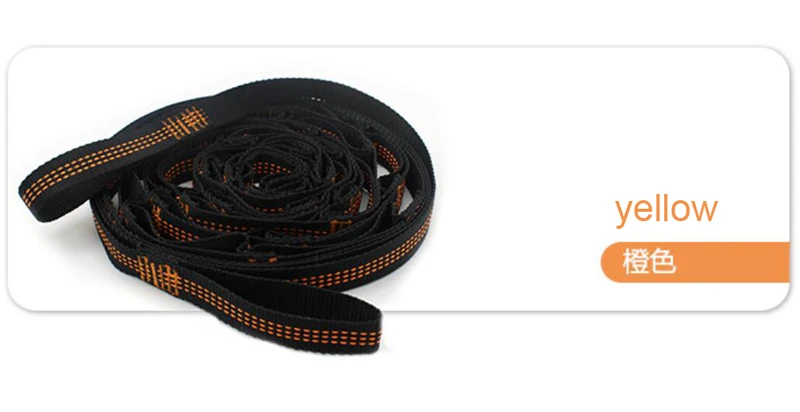 Pair of 3 Meters 14 Loops Hammock Straps Adjustable Tree Hanging Belts