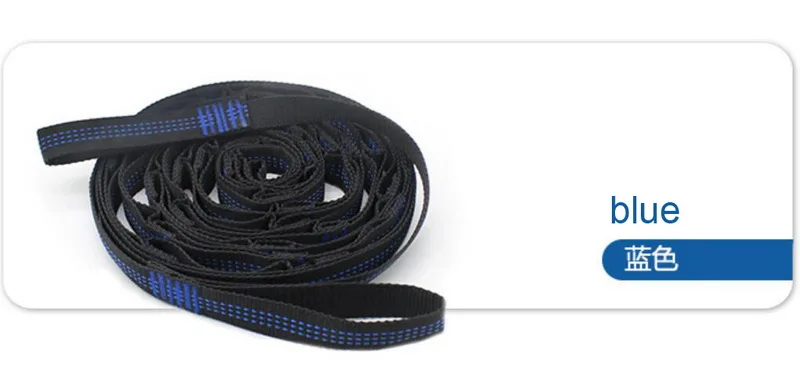 Pair of 3 Meters 14 Loops Hammock Straps Adjustable Tree Hanging Belts