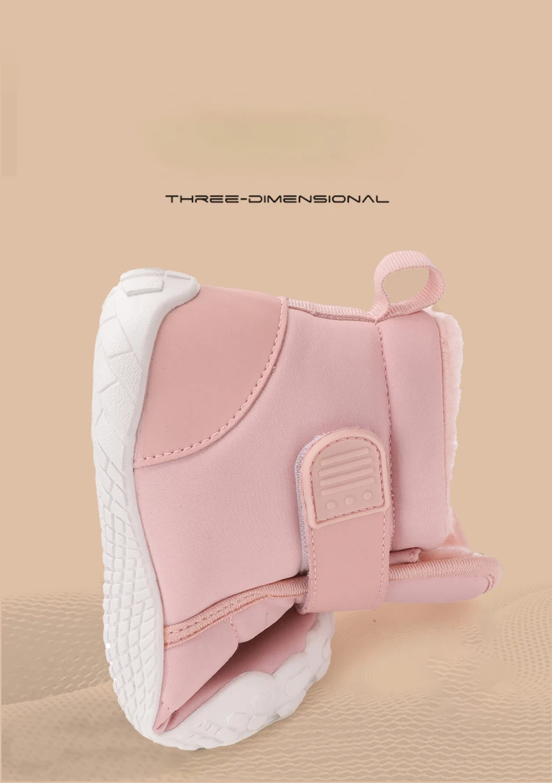 New Fashion Kids Wide Toe Barefoot Snow Boots Girls Winter Minimalist Children Waterproof Sneakers Boys Non-Slip Warm Snow Boots