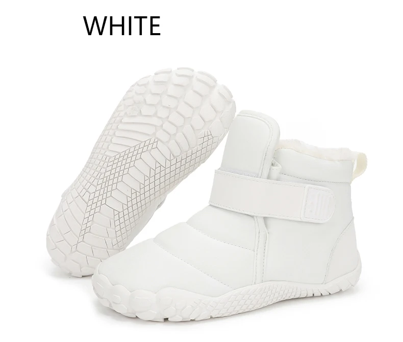 New Fashion Kids Wide Toe Barefoot Snow Boots Girls Winter Minimalist Children Waterproof Sneakers Boys Non-Slip Warm Snow Boots