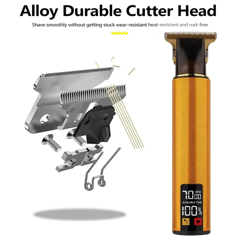 Hot T9 Electric Haircutting Machine Professional Men's Shaving Tool Wireless Rechargeable Hair Trimmer Men's Haircut Scissors
