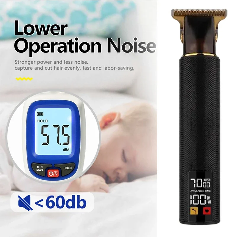 Hot T9 Electric Haircutting Machine Professional Men's Shaving Tool Wireless Rechargeable Hair Trimmer Men's Haircut Scissors
