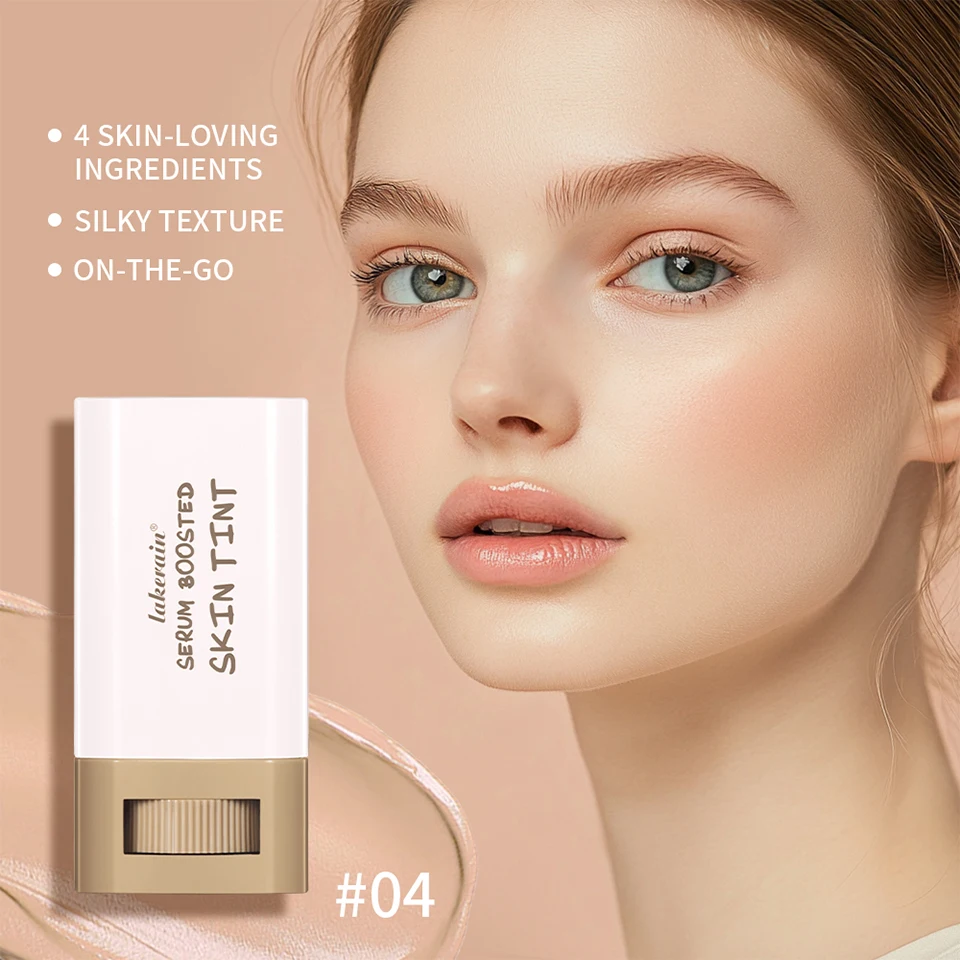 Foundation Skin Tint Balm Skin Tint Stick Waterproof Nourishing Solid Tinted Serum Face Tinted Face Contour Stick Makeup