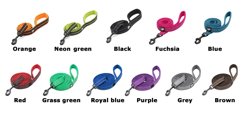 Truelove Pet Dog Leash Reflective Nylon Webbing Zinc Alloy Hook Suitable For Small And Large Dogs 110/200CM Length Products