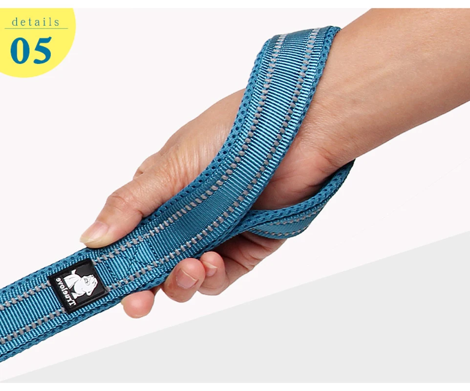 Truelove Pet Dog Leash Reflective Nylon Webbing Zinc Alloy Hook Suitable For Small And Large Dogs 110/200CM Length Products