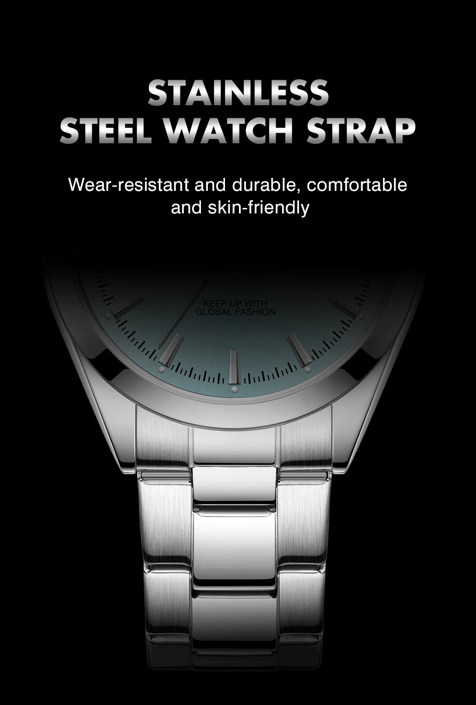 PAAZOMU Business Men Wristwatch Waterproof Stainless Steel Man Watch Luminous Date Week Fashion Men's Quartz Watches Reloj+Box