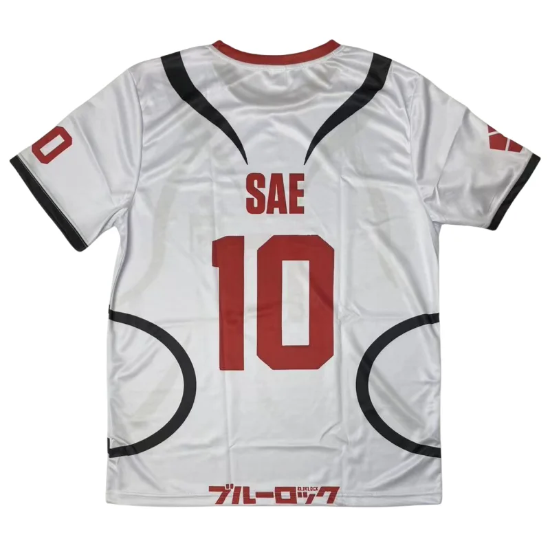 Anime SAE Shirt Cosplay Costumes Japan U20 Team Football Jersey #10 Itoshi Sae Shirts Shorts Set 3D Printing