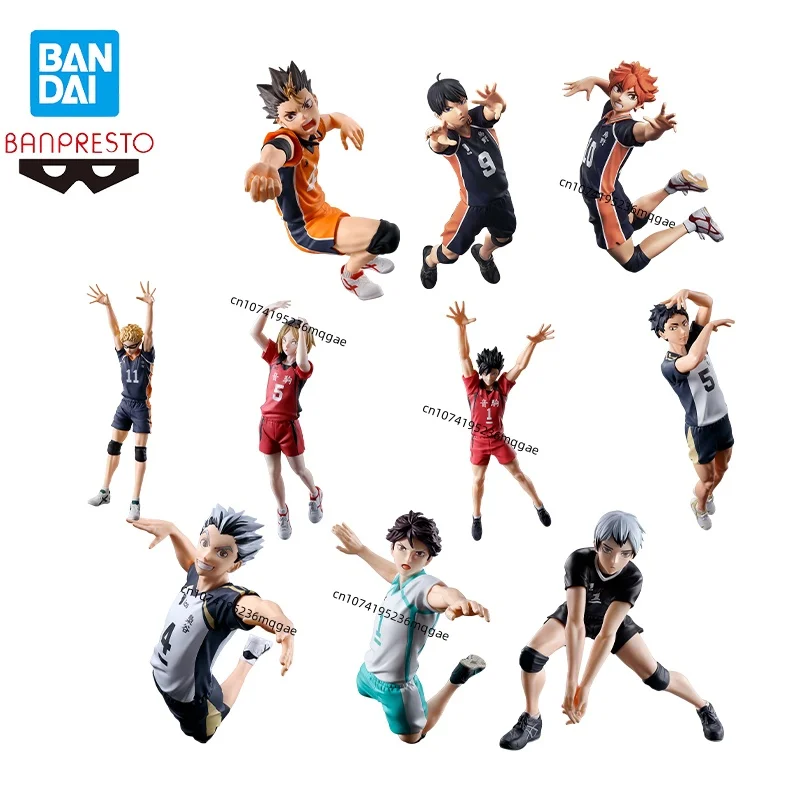 In Stock Bandai BANPRESTO Haikyuu Oikawa Tooru Kotaro Bokuto Kei Tsukishima Desktop Ornaments Anime Action Figures Model Gift