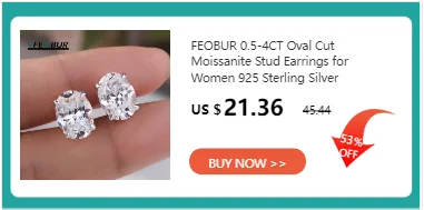 FEOBUR 3/4/5mm Real Moissanite Tennis Necklace for Women Men S925 Silver Certified Full Diamond Neck Chains Trendy Jewelry Gift