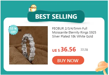 FEOBUR 3/4/5mm Real Moissanite Tennis Necklace for Women Men S925 Silver Certified Full Diamond Neck Chains Trendy Jewelry Gift