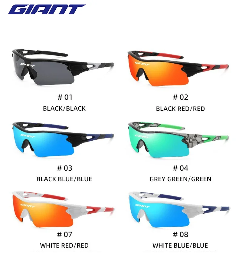 giant cycling Glasses UV400 Protection HD Lenses Lightweight Frame For Men Women Road Mountain Bike Riding climbing and fishing