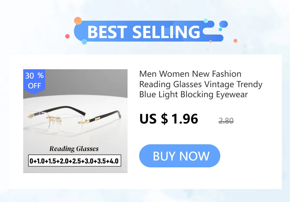 Luxury Diamond Cutting Photochromic Reading Glasses Men Business Rimless Eyeglasses Women Color Changing Presbyopia Eyewear