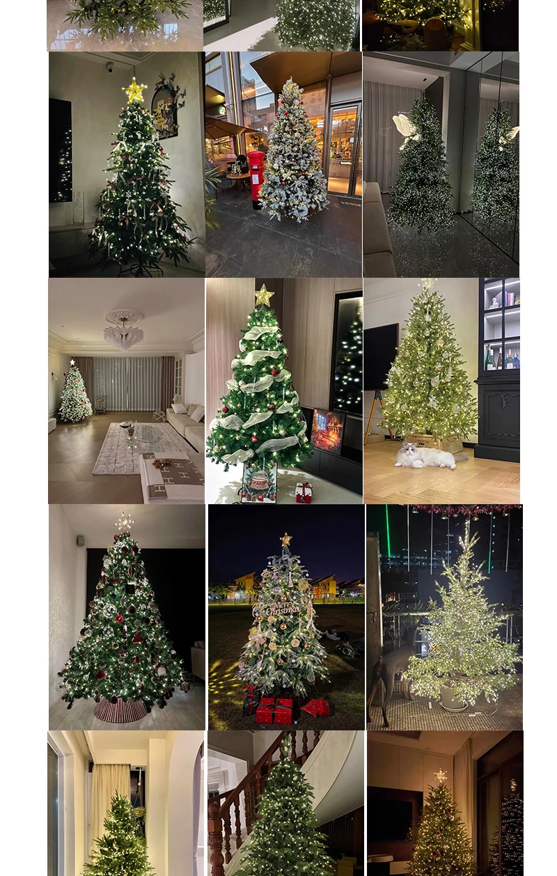Twinkle Star Christmas Tree Decoration Fairy Lights Green Copper Wire 30M 50M 100M 120M 200M 300M Plug in Garland String Light