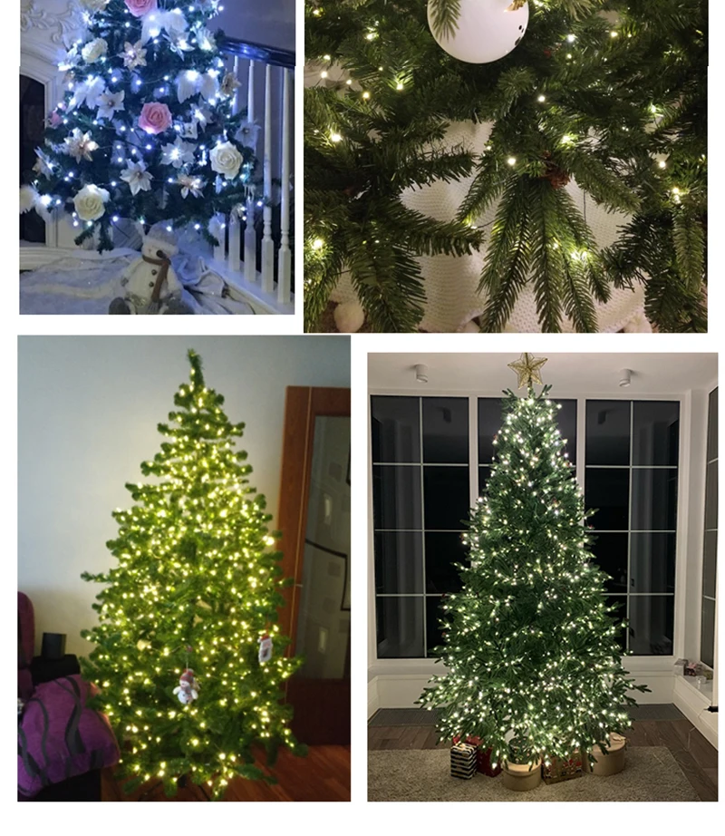 Twinkle Star Christmas Tree Decoration Fairy Lights Green Copper Wire 30M 50M 100M 120M 200M 300M Plug in Garland String Light