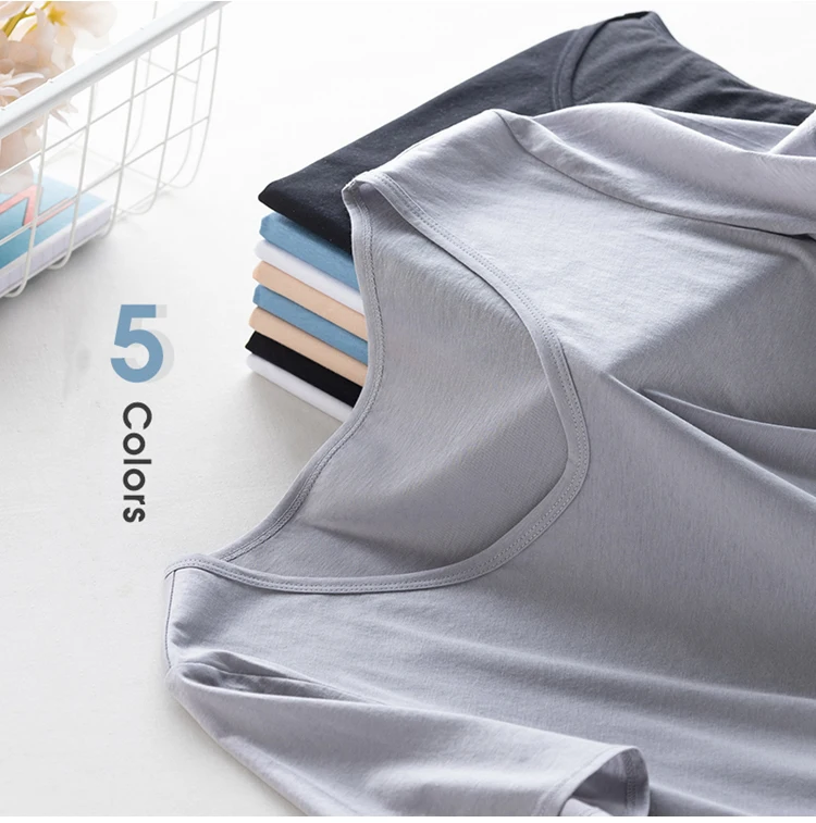 Summer Short Sleeve T-Shirt Women Tee Shirts Real Silk Linen Cotton T Shirt Women's Casual Tees V-neck Woman Tshirt Solid Tops