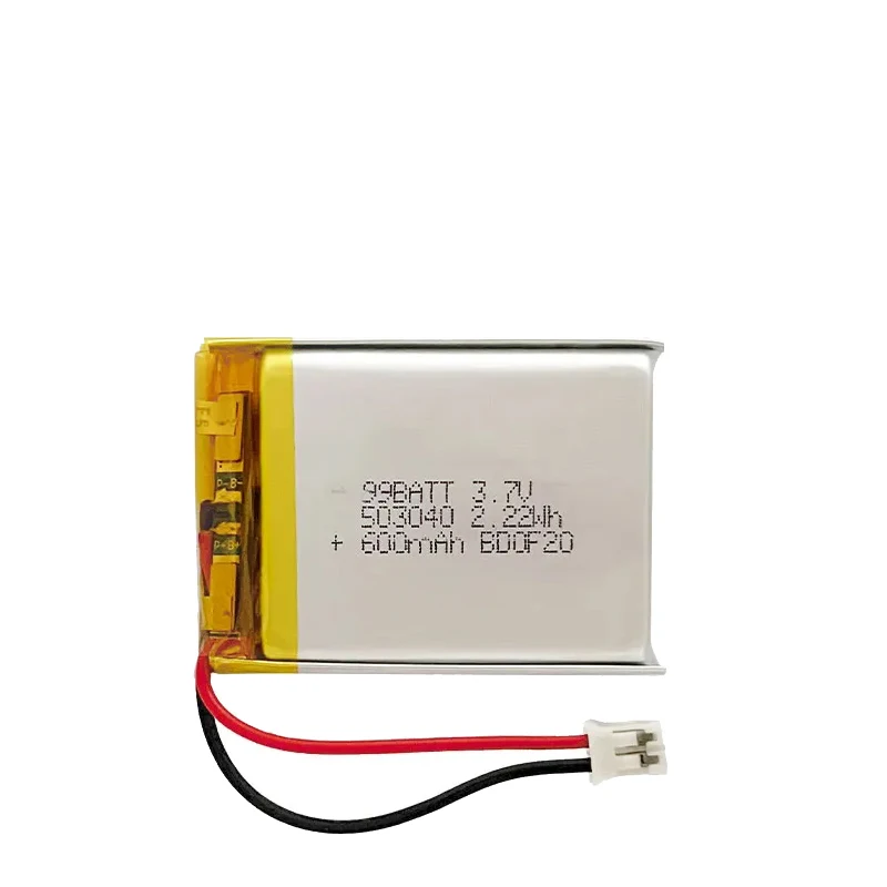 3.7V 600mAh LIPO Batteries 503040 053040 Li-Ion Polymer Lithium Battery for Speaker Radio VCR LED Light GPS Rechargeable Cells