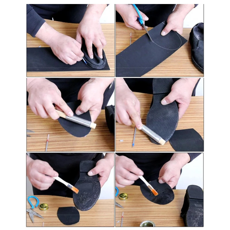 DIY Rubber Shoe Soles Non-Slip Wearable Shoes Pads Soles Sticker Outsole Insole Men Women Replaceable Shoes Pads Patch Sheet Mat